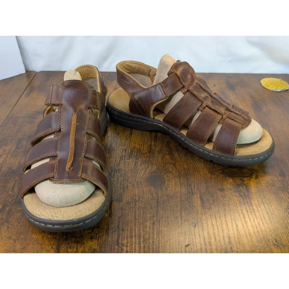 Timberland Altamont 2.0 Fisherman Sandals Men's Size 10 Brown Leather 3759A